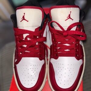 Nike Dunk Low LX in Red and White